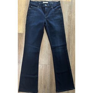 Fidelity Women's Belladonna Mid Rise Bootcut Straight Leg Denim Blue Jeans Sz 28